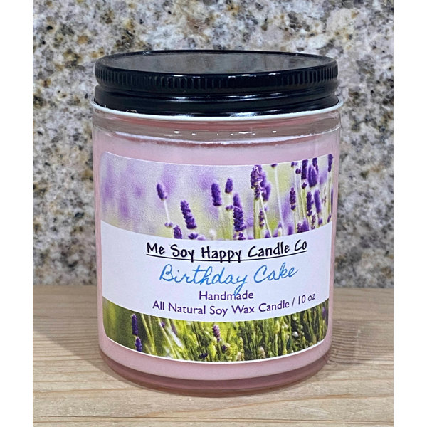 Me Soy Happy Candle Co Unscented Jar Candle With Glass Holder Wayfair